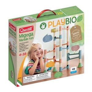 Joc de construcție educativ Migoga Marble Run Bio, 3-6 ani, Quercetti Q86535 imagine