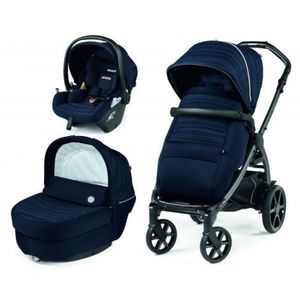 Carucior 3 in 1 Peg Perego Book, Lounge, 0 - 22 kg, Eclipse, Bleumarin imagine