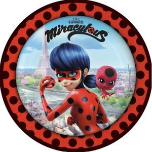 Farfurii miraculous buburuza 23 cm imagine