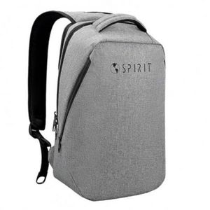 Rucsac Spirit Tech Anti-furt, buzunar laptop, port USB, Gri, 45x35x18 cm imagine