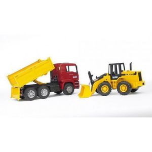 BRUDER - CAMION MAN TGA SI INCARCATOR ARTICULAT FR 130 imagine