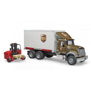 BRUDER - CAMION UPS MACK GRANITE CU STIVUITOR imagine