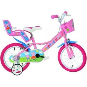 Bicicleta copii 3-5 ani, 14 inch, Purcelusa Peppa, Dino Bikes DB144RPGS imagine