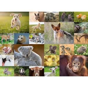 Puzzle Pui De Animale, 200 Piese imagine