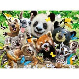 Puzzle Selfie Cu Animale, 300 Piese imagine