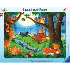 Puzzle Tip Rama Animalute Somnoroase, 35 Piese imagine