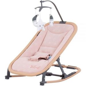 Scaunel balansoar Chipolino Velvet rose water wood imagine