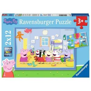 PUZZLE PEPPA PIG, 2x12 PIESE imagine