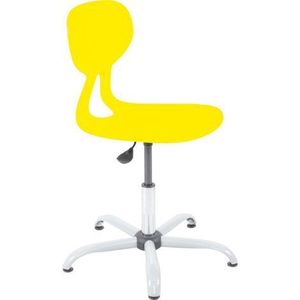 Scaun ergonomic Colores rotativ, fix, galben imagine