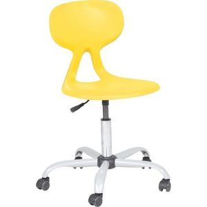 Scaun ergonomic Colores rotativ, mobil, galben imagine