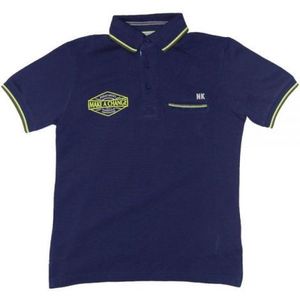 Tricou polo bleumarin cu maneca scurta si imprimeu (6140), 10 ani 140 cm imagine