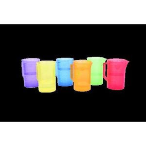 Set de 6 carafe translucide colorate pentru activitati senzoriale imagine