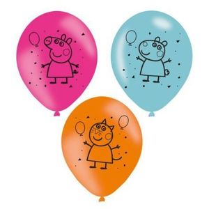 Baloane latex peppa pig 6 buc 23 cm Amscan AM997378 imagine