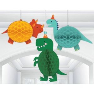 Decor honeycomb dino mite 3 buc imagine