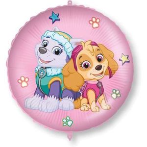 Balon folie paw patrol skye & everest rotund 46 cm imagine