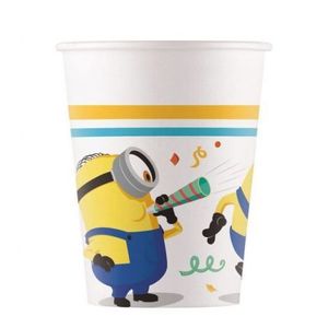 Pahare petrecere minions 200 ml imagine