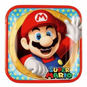 Farfurii petrecere super mario 23 cm imagine