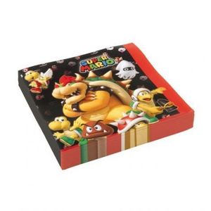 Servetele petrecere super mario 33x33 cm imagine