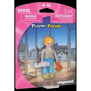 PLAYMOBIL - FIGURINA FEMEIE CU ZIAR SI CAFEA imagine