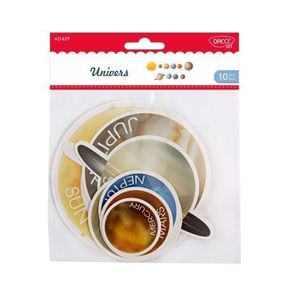 Accesorii craft - Set 10 planete din carton - Univers imagine