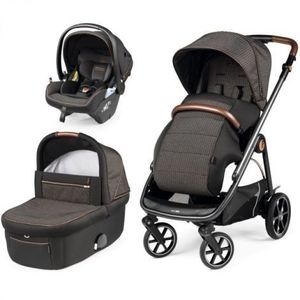 Carucior 3 in 1 Peg Perego Veloce, Lounge, 0 - 22 kg, 500, Negru Gri imagine