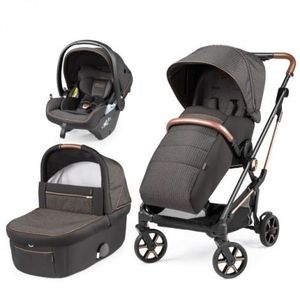 Carucior 3 in 1 Peg Perego Vivace, Lounge, 0 - 22 kg, 500, Negru Gri imagine