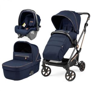 Carucior 3 in 1 Peg Perego Vivace, SLK, Pagoda, 0 - 22 kg, Blue Shine imagine