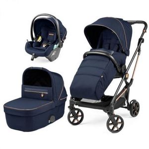 Carucior 3 in 1 Peg Perego Vivace, Lounge, Pagoda, 0 - 22 kg, Blue Shine imagine