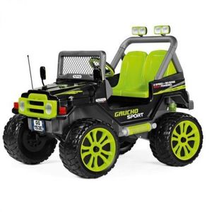 Masina electrica Peg Perego Gaucho Sport, 12V, 3 ani +, Verde Negru imagine