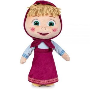 Jucarie din plus Masha cu rochie, Masha & The Bear, 26 cm imagine