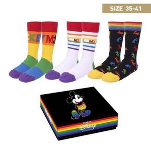 Set 3 perechi sosete Mickey Mouse Rainbow, 35-41 imagine