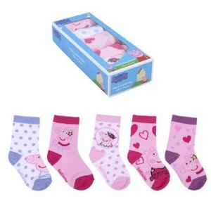 Set 5 perechi sosete Peppa Pig, marimea 17 18 imagine