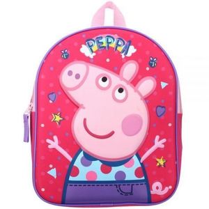 Rucsac 3D Peppa Pig Friends Around Town, 32x26x11 cm imagine