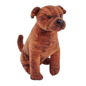 Caine de salvare cu sunet STAFFORDSHIRE BULL TERRIER - Jucarie Plus Wild Republic 14 cm imagine