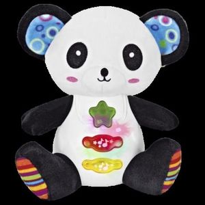 Jucarie interactiva bebe cu sunete si lumini 15 cm - Panda imagine