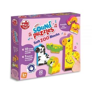 Puzzle blocks cu sunete - Animale de la Zoo imagine