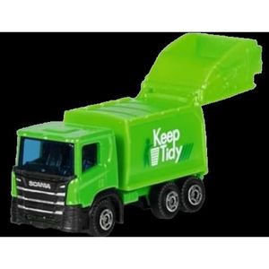 Masinuta utilitara die-cast, scara 1: 102, 7.5 cm lungime, camion de gunoi imagine