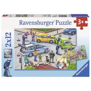 Puzzle politie, 2x12 piese imagine