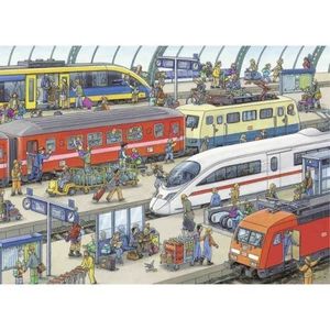 Puzzle Statie De Tren, 60 Piese imagine