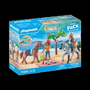 Playmobil-DRUMETIE LA PLAJA CU CAII AMELIA SI BEN imagine