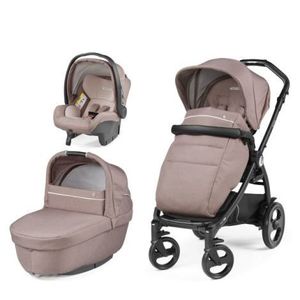 Carucior 3in1 Peg Perego Book Smart Primoviaggio SL, 0-22 kg, Rosette, Roz / Negru * imagine