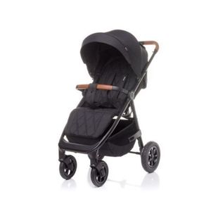 Carucior sport cu roti gonflabile (max. 22 Kg) 4Baby STINGER AIR Negru imagine