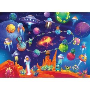 Puzzle monstri in spatiu 60 piese imagine