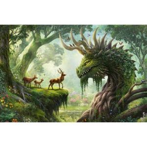 Ravensburger - Puzzle dragonul din padure 3000 piese imagine