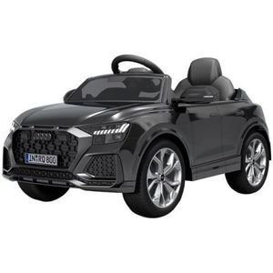 Masinuta electrica Chipolino Audi RS Q8 cu scaun din piele si roti EVA black imagine