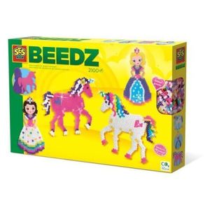 Set creativ copii Beedz - Margele de calcat cu unicorni si printese imagine