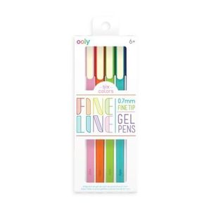 Pixuri cu gel colorate Fine Line - Set de 6 imagine