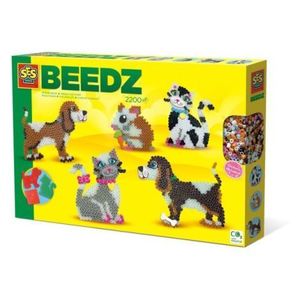 Set creativ copii - Margele de calcat cu Animale Beedz imagine