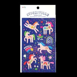 Abtibilduri holografice cu sclipici Stickiville Magical Unicorns imagine