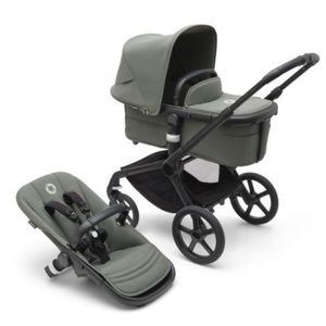 Carucior Bugaboo Fox 5 Black Forest Green 2 in 1 imagine